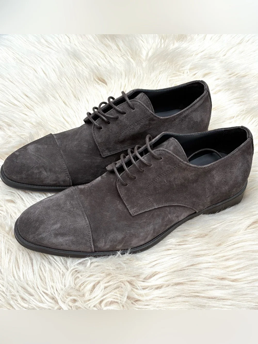 Canali NWOT Suede Cap Toe Derbies Sz 44, 11 US